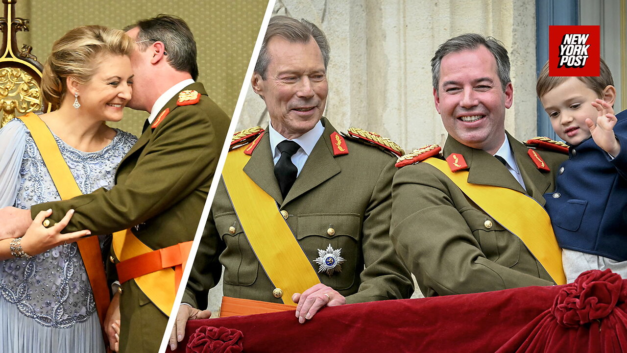 Henri The Grand Duke of Luxembourg abdicates throne to his son Guillaume in historic ceremony
