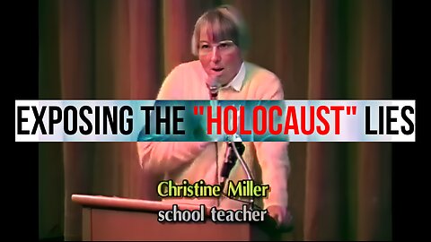 German American School Teacher Christine B. Miller Exposes The "Holocaust" Lies | Wisconsin | (2012)