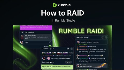 How To Use the RAID Feature in Rumble Studio