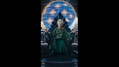 Old lady rules the world and laughs hysterically