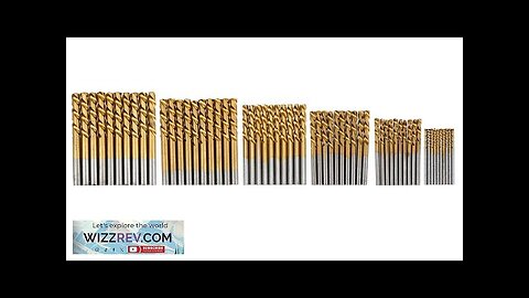 60PCS 1mm/1.5mm/ 2mm/2.5mm/3mm/3.5mm Titanium-Coated High-Speed Steel Twist Drill Bit Set Review