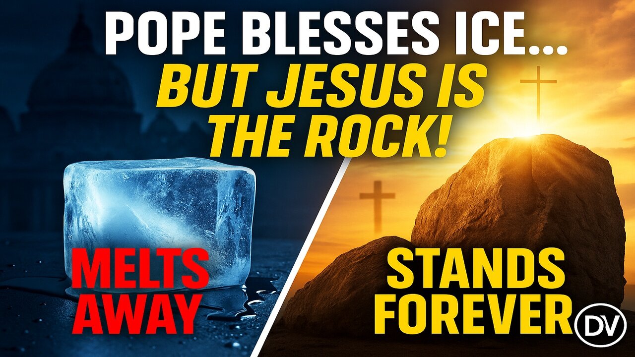 POPE BLESSES ICE — JESUS IS THE ROCK THAT NEVER MELTS!