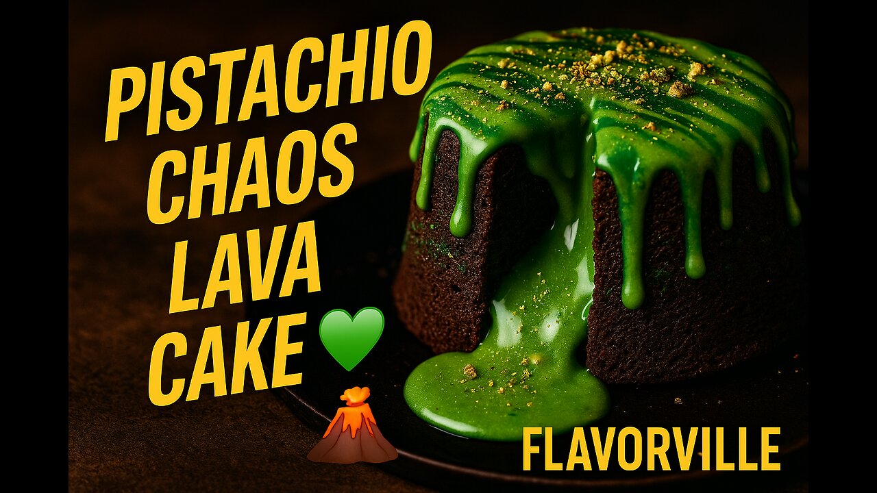 Pistachio Chaos Lava Cake 💚 | FlavorVille Spectacle Dessert