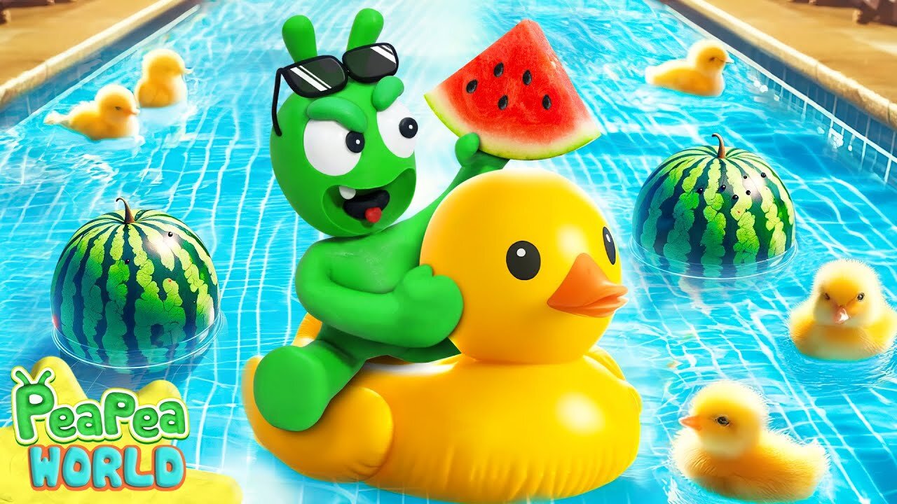 Get Watermelon From Trouble Ducklings 🍉 Cartoon For Kids 💖 Pea Pea World