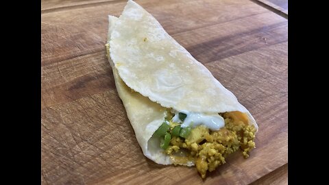 (Gluten-Free) Tofu Scramble Breakfast Burrito