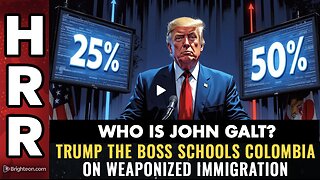 MIKE ADAMS- HRR W/ Trump THE BOSS schools Colombia on weaponized immigration. SGANON, JUAN O'SAVIN