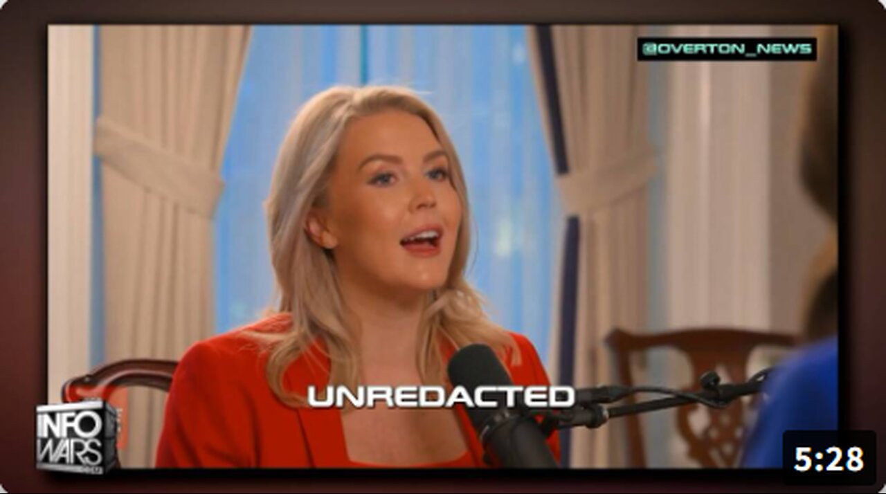 📢Alex Jones Was Right Again!!! WH Press Sec. Karoline Leavitt Confirms Infowars Reporting