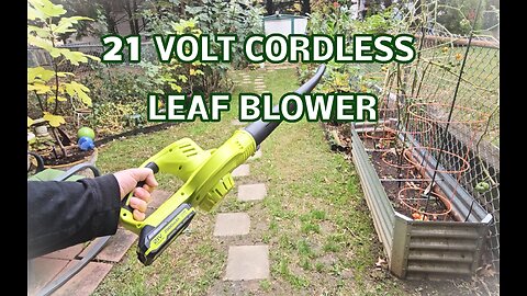 21V Cordless Electric Leaf Blower, Lightweight, Lawn, Patio, Dust, Leaves