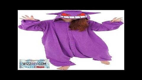 SAZAC Gengar Kigurumi Premium Adult Pokemon Onesie Luxurious Halloween Costume Review