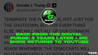 BACK FROM THE DIGITAL PURGE: 5 Years Later – MG Show Returns to YouTube