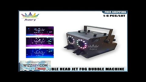 No Tax 1-6Pcs 900W Disco 2 Head LED RGB 3in1 Jet Smoke Review