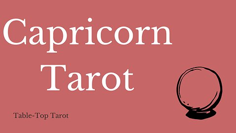 Capricorn Tarot - You're an empress, they're a page?