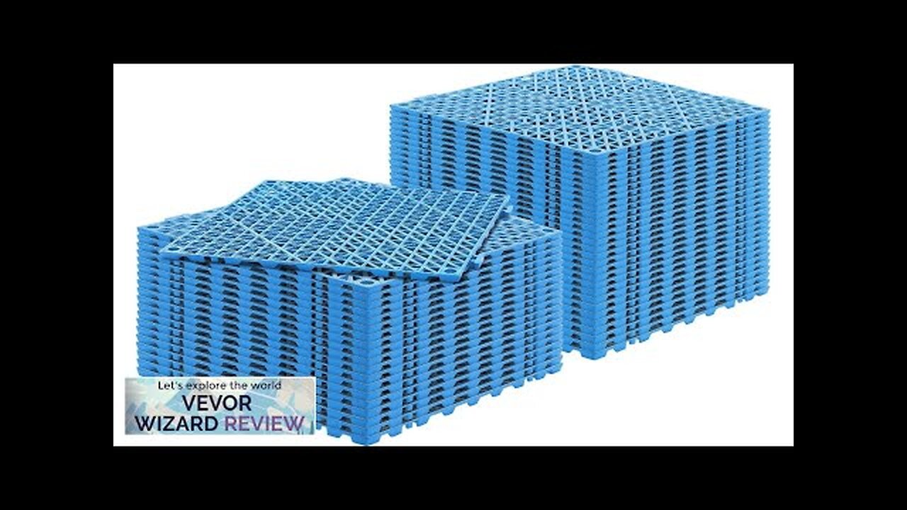 VEVOR Interlocking Tile 50PCS Blue Drainage Tiles 12" x 12" Splicing Soft Review