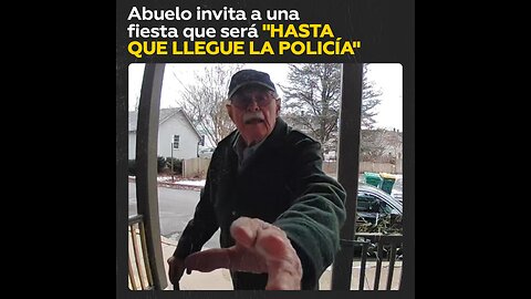 Fiesta organizada por un anciano de 85 años