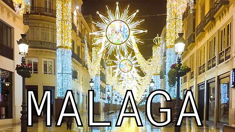 Rare Sight: Malaga Almost Empty After Red Weather Alert | Spain 4K