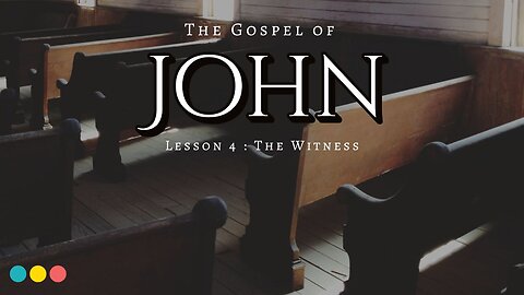 The Gospel of John Lesson 4: The Witness
