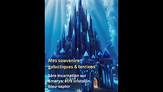 Première incarnation sur Emerya: être cristallin bleu saphir | Souvenirs galactiques et terriens