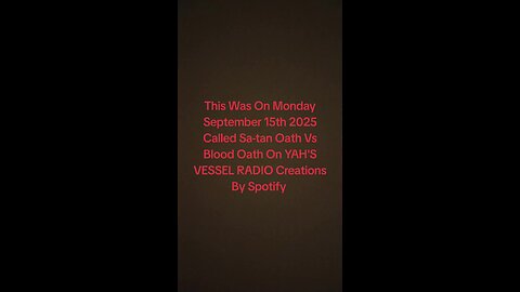 Sa-tan Oath Vs Blood Oath