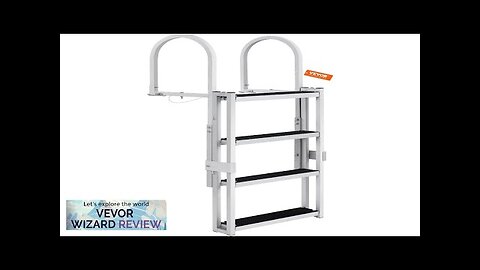 VEVOR Dock Ladder Retractable 4 Steps 350 lbs Load Capacity Aluminum Alloy Review