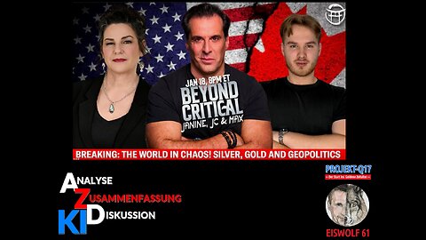 > SPECIAL < KI_Analyse Beyond Critical: mit JANINE, JC & MAX am 18.01.2026