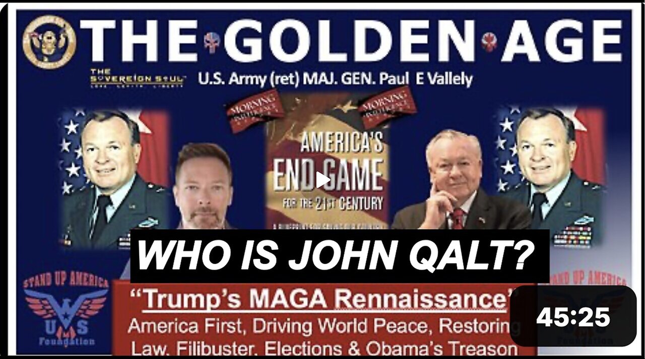 GOLDEN AGE EXCLUSIVE🚨General Paul Vallely Drops BOMBSHELL on [DS] Plots & Trump’s Secret Weapon!