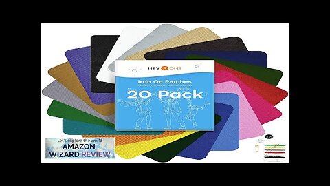 HTVRONT Iron on Patches for Clothing Repair 20 PCS Multi-Colored Fabric Patches Review