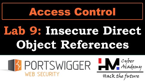 Access control 9 | Insecure direct object references