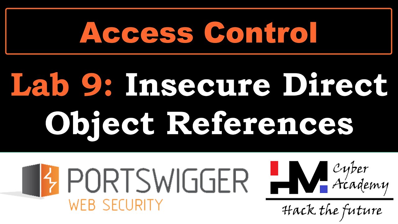 Access control 9 | Insecure direct object references