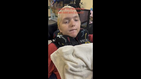 Looks like Matthew can see and count! #tbi #money #jesus #hope #love