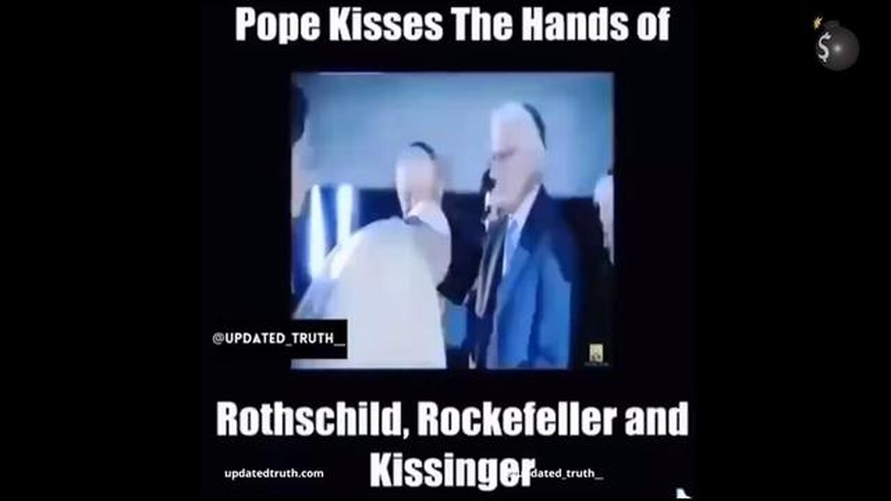 Pope Kissing the Hands of Bankers