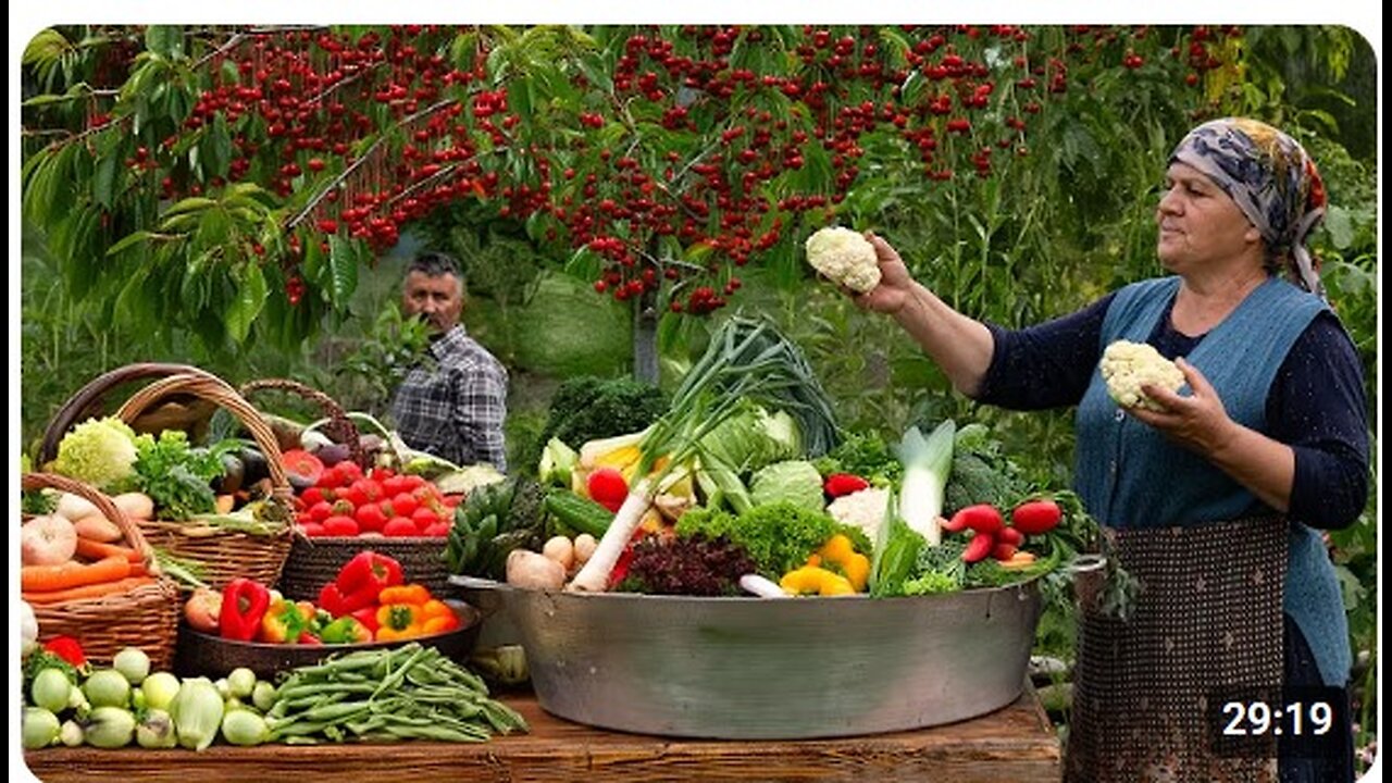 Farm Fresh: Broccoli Harvest, Pickling, and a Home-Cooked Dinner