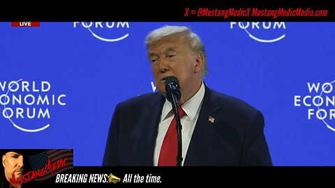 BREAKING NEWS:📣 President Trump addressing Greenland at the World Economic Forum.🇺🇸