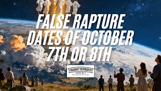 False Rapture Dates Of October 7th Or 8th - Goalposts Moved To Cover Up False Prophecies!