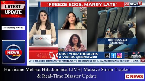 Hurricane Melissa Hits Jamaica LIVE | Massive Storm Tracker & Real-Time Disaster Update