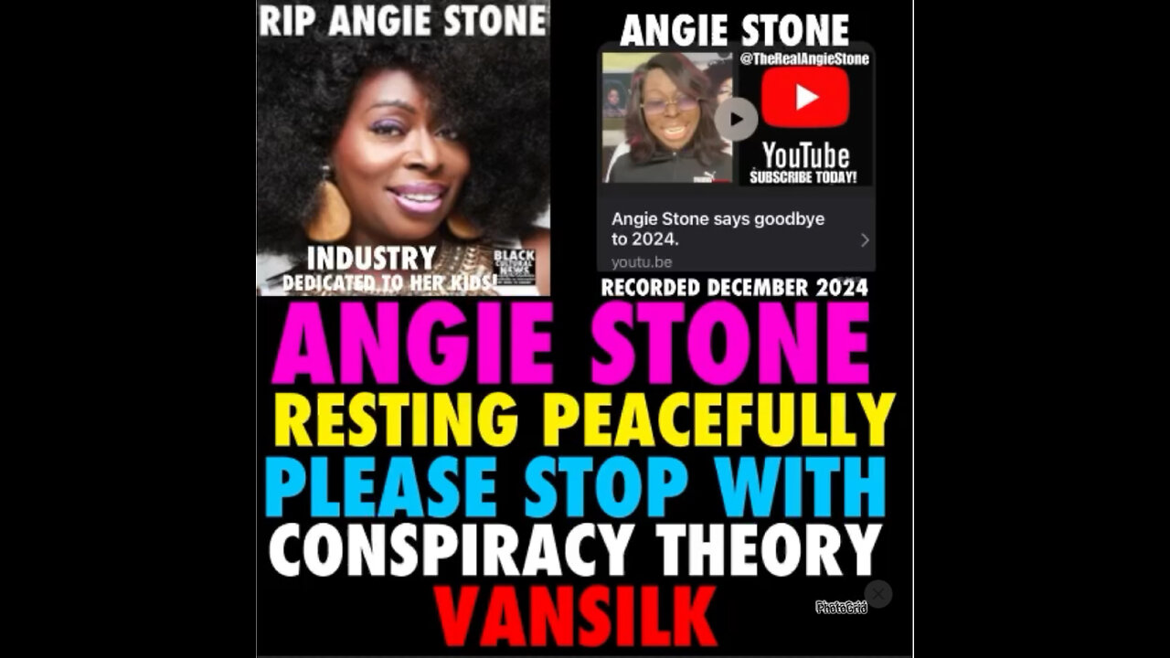 NIMH # 832 RIP ANGIE STONE.. PLEASE STOP WITH THE CONSPIRACY THEORIES!