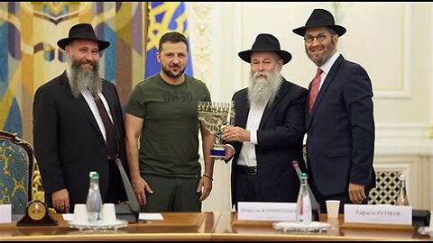 Zelensky with his close friends, the Jews - Zele cu perciunatii