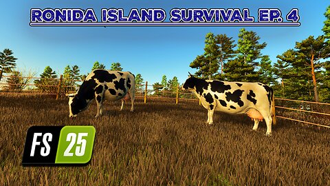 Survival on Ronida Island #4 | Plowing a New Field. Liming. Buying Cows. |4K| Farming Simulator 25