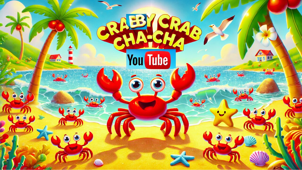 🦀 Crabby Crab Cha-Cha 🎶|Fun Kids Dance Song|🎵Like Baby Shark, Wheels on the Bus, & Old MacDonald! 🌊💃