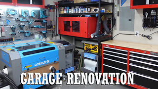 Garage Makeover | Full Renovation, Space-Saving Hacks & DIY Workbench Setup!