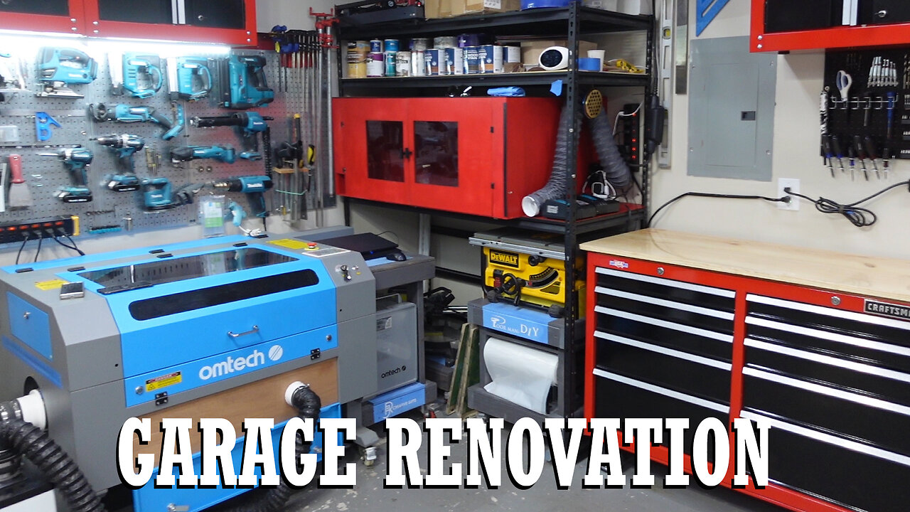Garage Makeover | Full Renovation, Space-Saving Hacks & DIY Workbench Setup!
