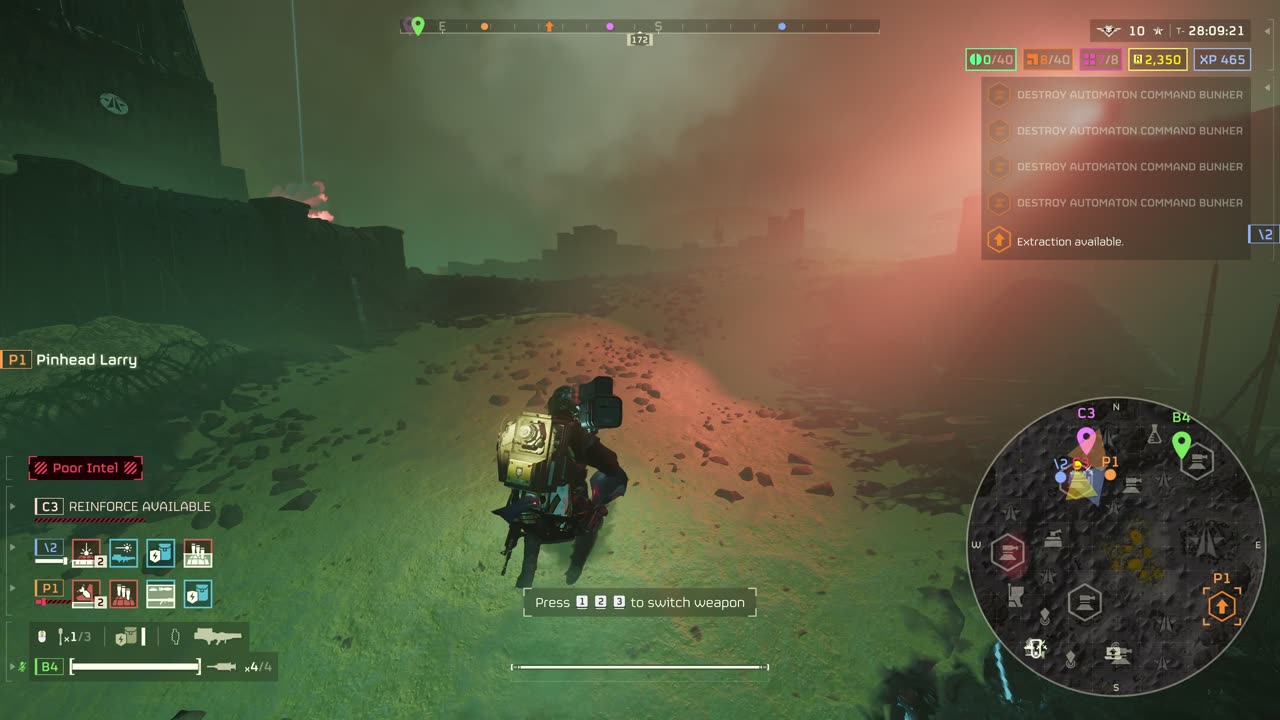 Destroying command bunkers on Chort bay Super Helldive BOTS