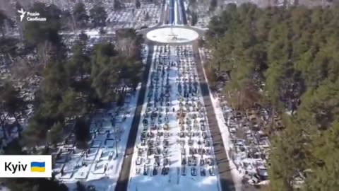 Drone video of one of the sprawling cemeteries in Kharkov and other Ukrainian cities is making the rounds on international TG channels