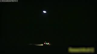 White Unknown Object Moves over Rural Michigan