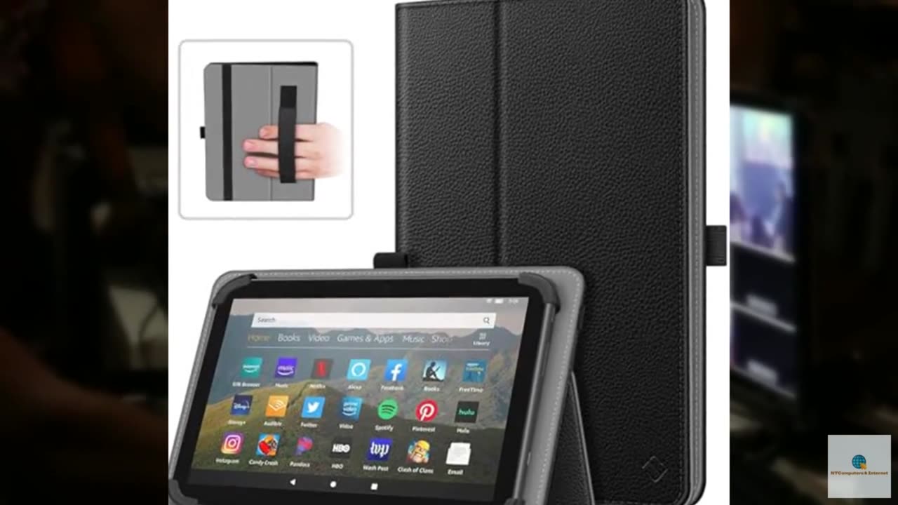 Fintie Universal Case for 7-8 Inch Tablet eReader - Folio Book Style Premium PU