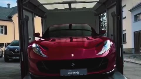 Check Out This Epic Ferrari Unloading from an Enclosed Trailer!