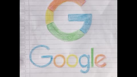 Drawing google logo using a pencil