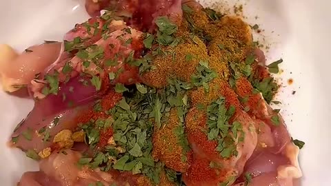 Chicken skewers