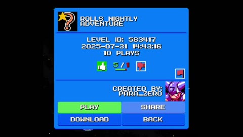 Mega Man Maker Level Highlight: "Roll's Nightly Adventure" by Para_Zero