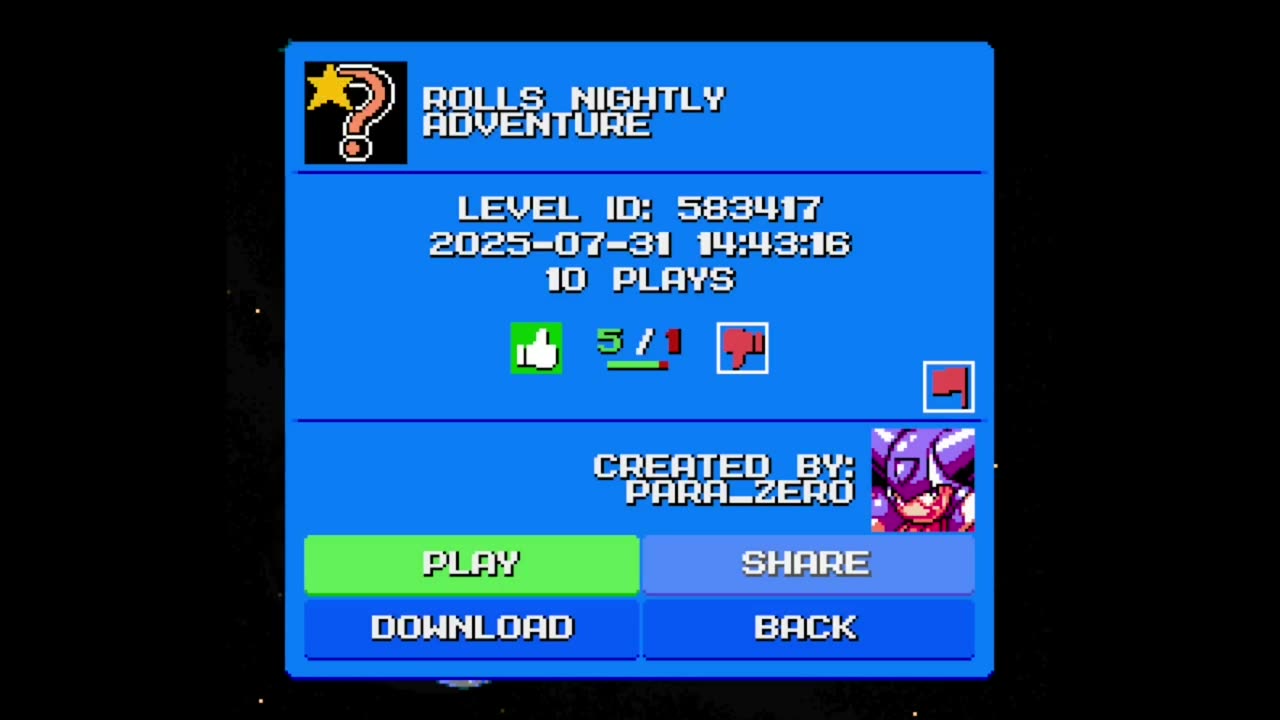 Mega Man Maker Level Highlight: "Roll's Nightly Adventure" by Para_Zero