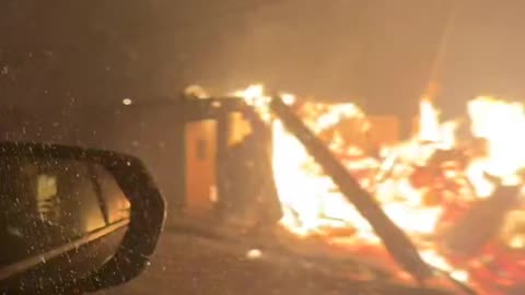 Malibu on fire